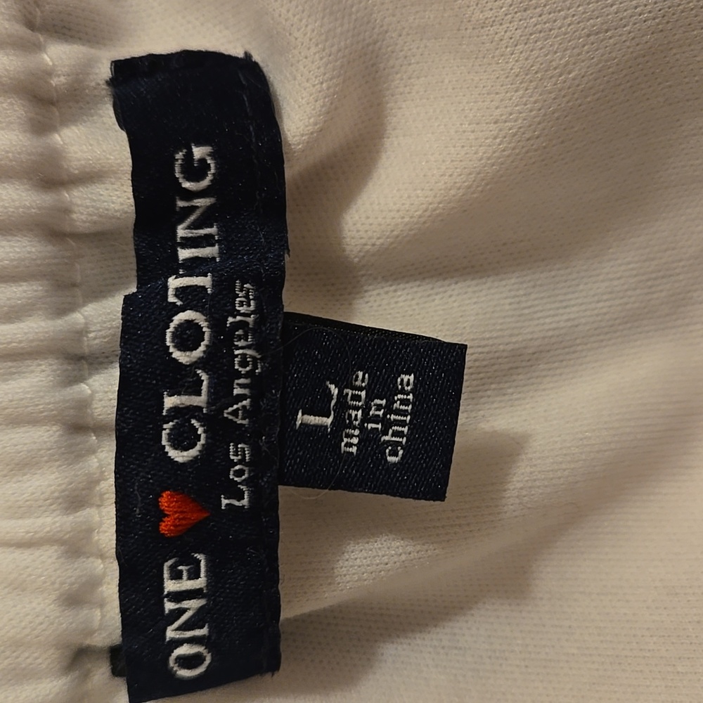 One Love Clothing soft polyester textured jumpsuit Sz L * - Picture 7 of 9